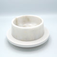 Load image into Gallery viewer, Marble food and drink bowl | White