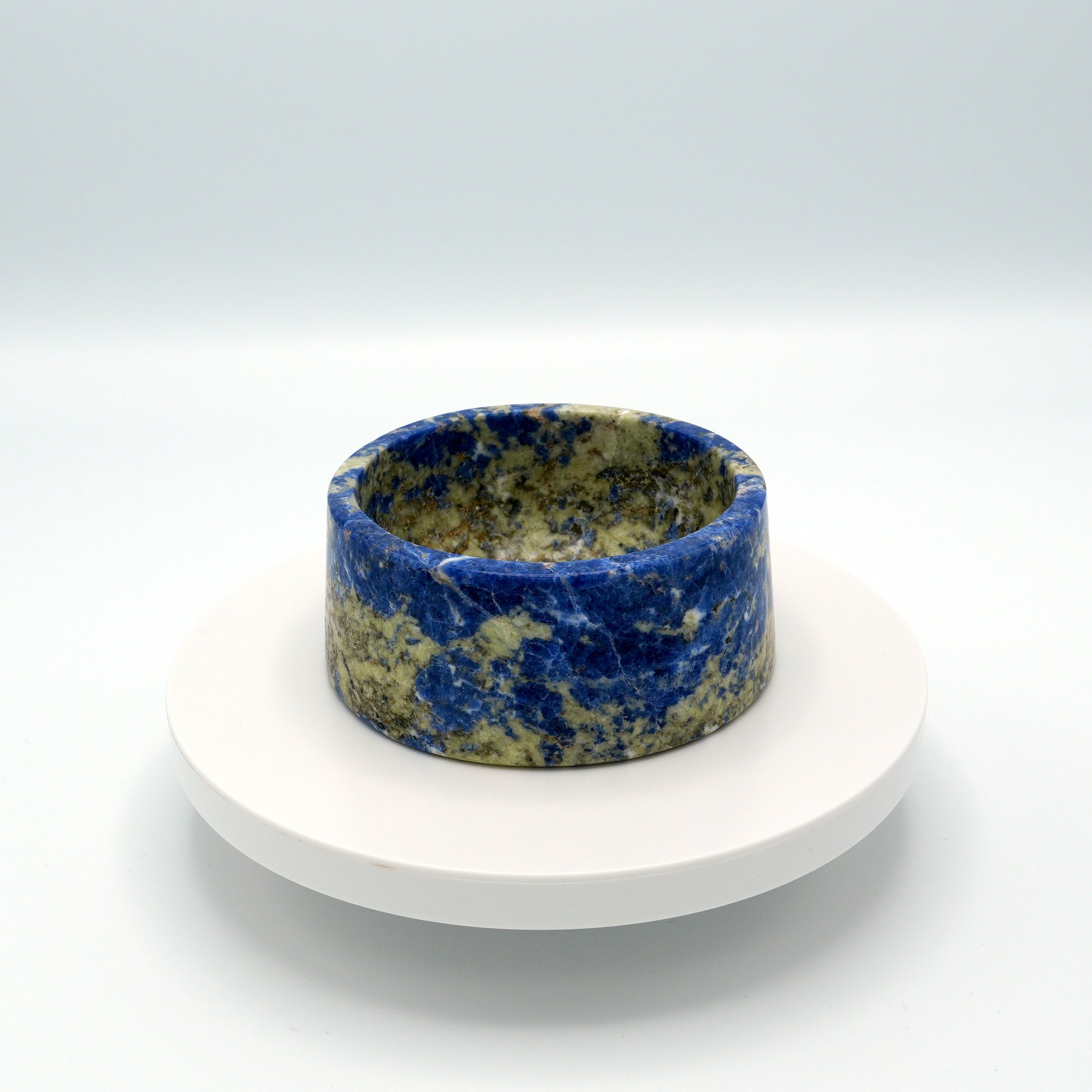 Marble food and drink bowl | Bolivian Blue | Ø 12 cm
