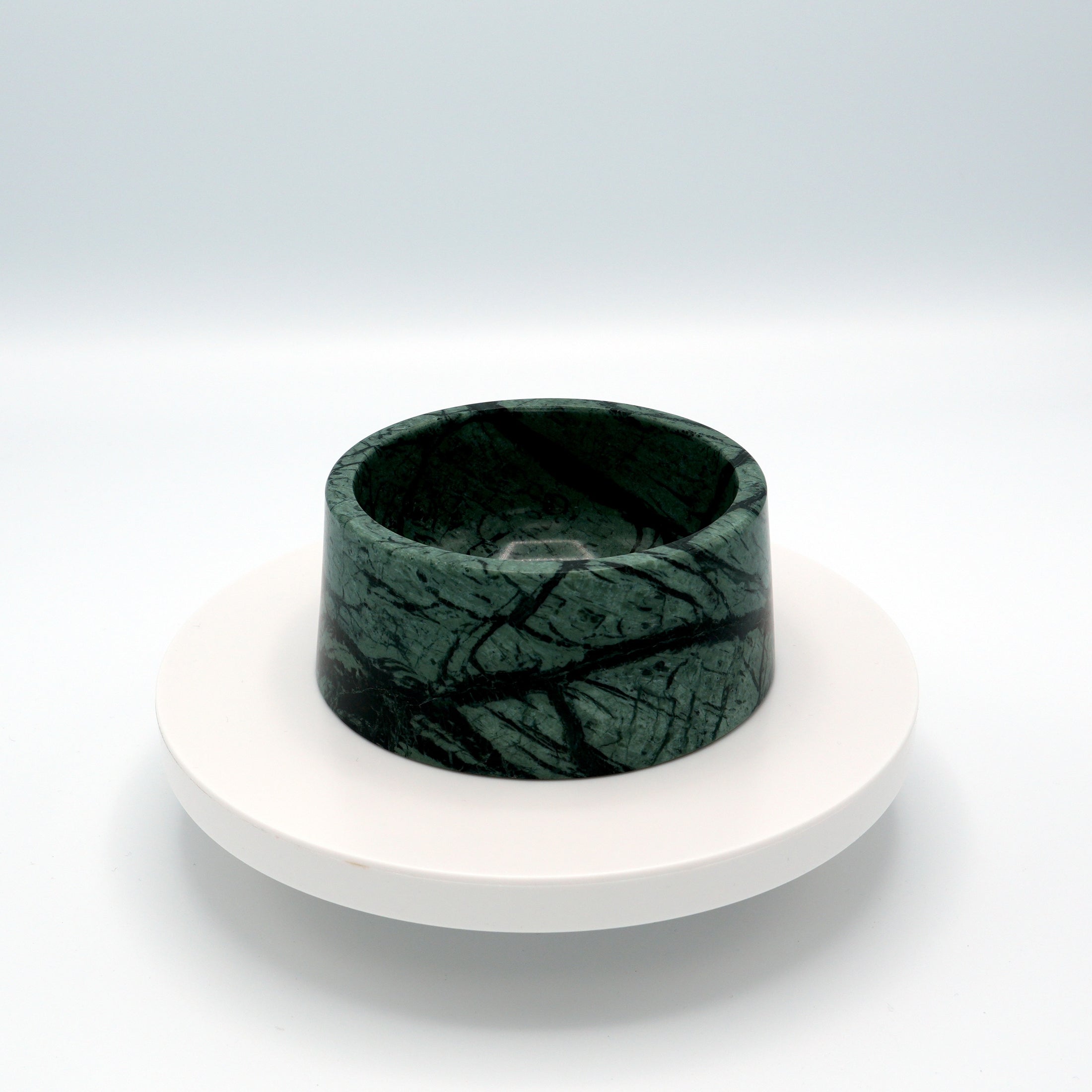 Marble food and drink bowl | Indian Dark Green