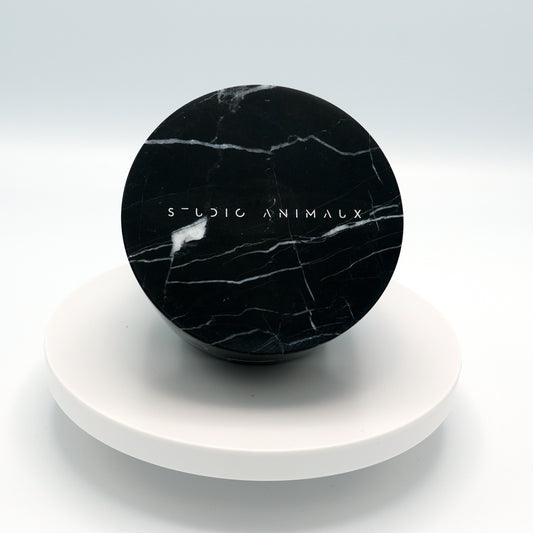 Marble food and drink bowl | Nero Marquina