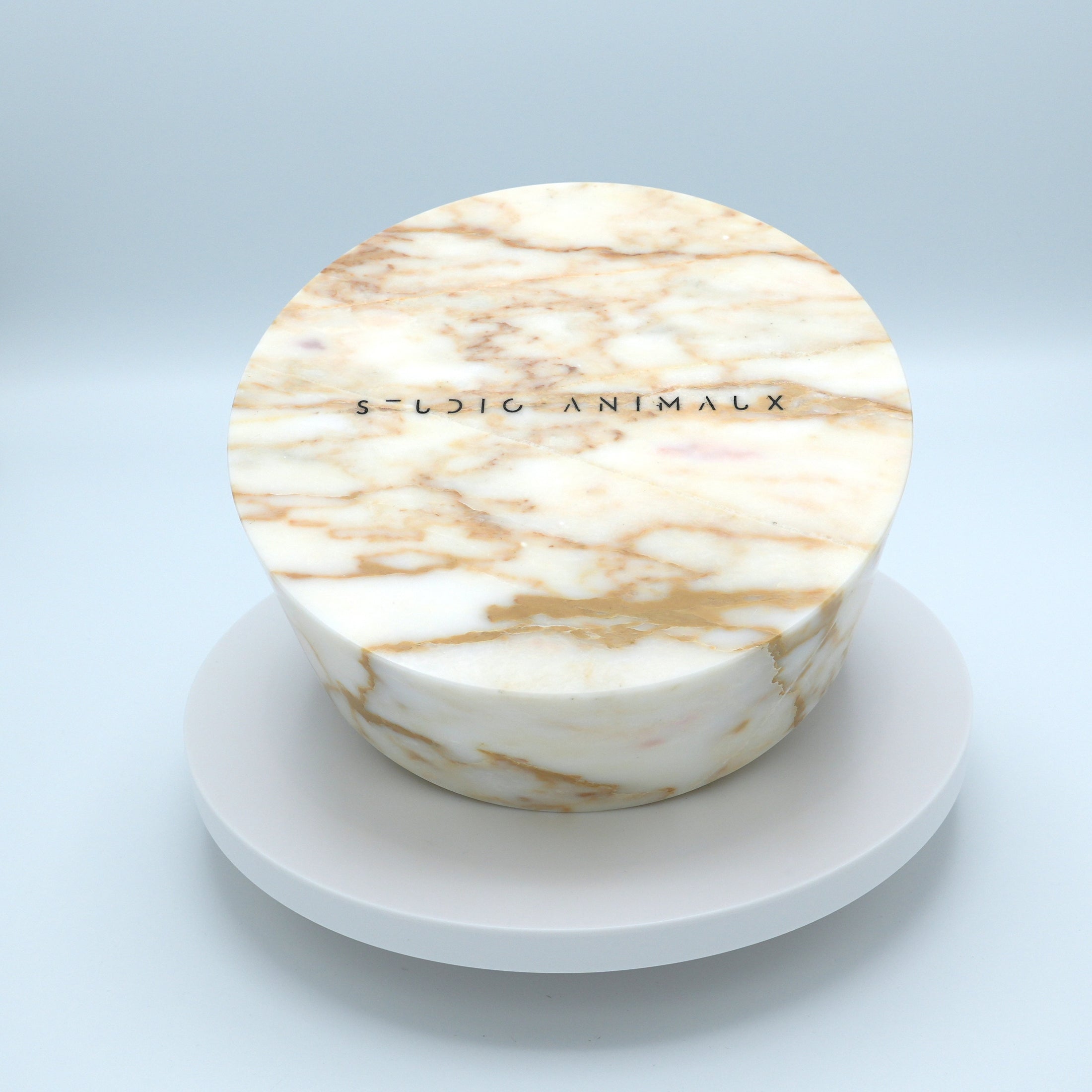 Marble food and drink bowl | Calacatta Gold