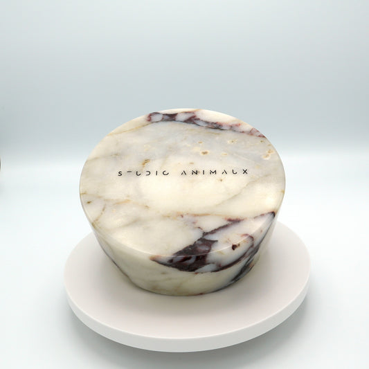 Marble food and drink bowl | Calacatta Viola
