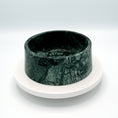Load image into Gallery viewer, Marble food and drink bowl | Indian Dark Green

