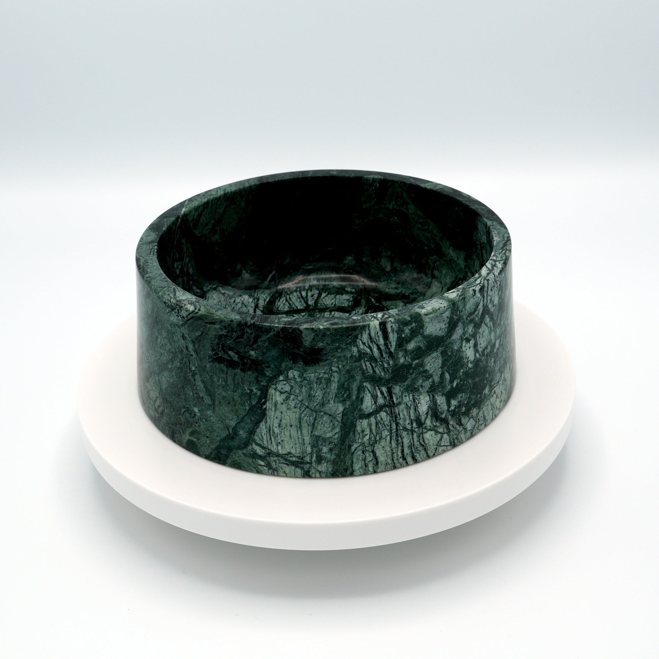 Marble food and drink bowl | Indian Dark Green