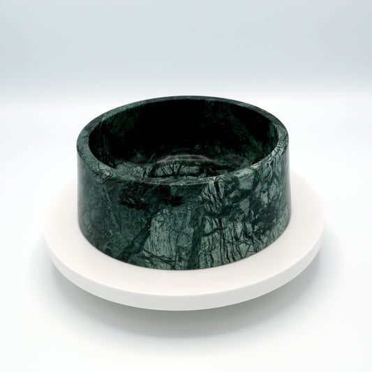 Marble food and drink bowl | Indian Dark Green
