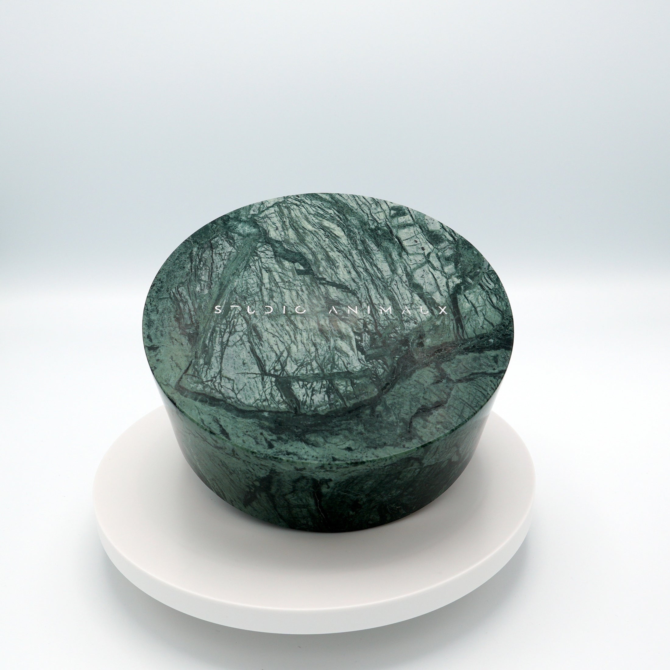 Marble food and drink bowl | Indian Dark Green