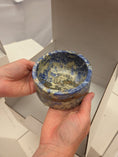 Load image into Gallery viewer, Marble food and drink bowl | Bolivian Blue | Ø 12 cm
