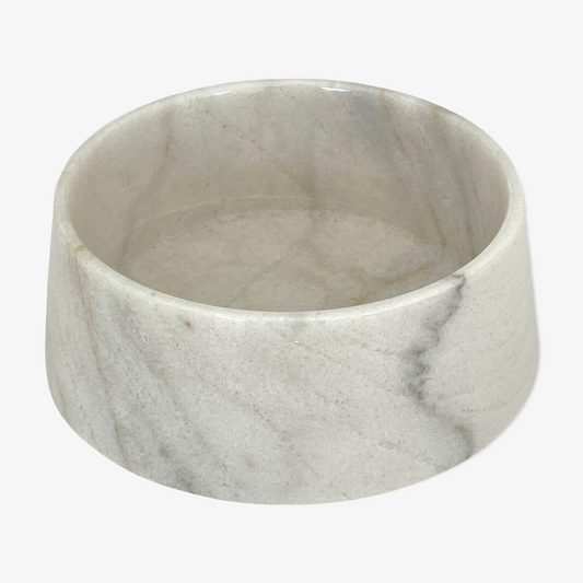 marble food bowl 23cm carrara