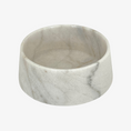 Load image into Gallery viewer, Marble food and drink bowl small Carrara white
