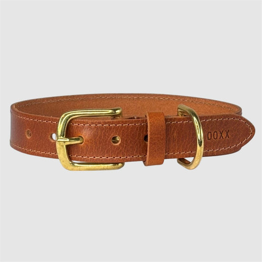 Leather DOXX Collar - Cognac