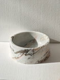 Load image into Gallery viewer, STUDIO ANIMAUX | Marble food and drink bowl | Elephant White Marble
