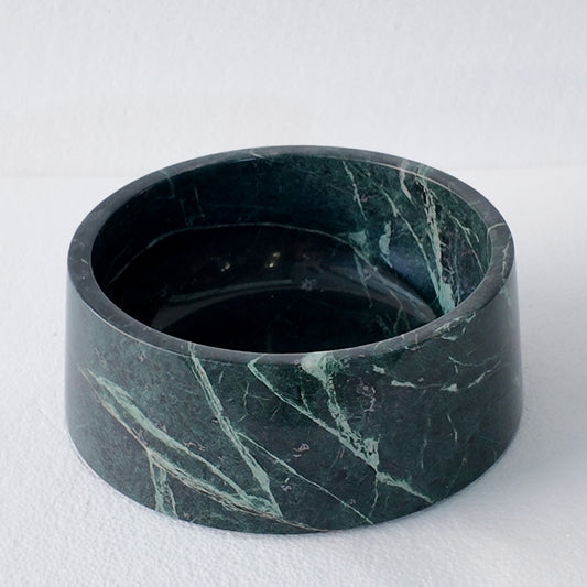 STUDIO ANIMAUX | Marble food and drink bowl | Spider Green Marble | Pre Order 31-10-2026